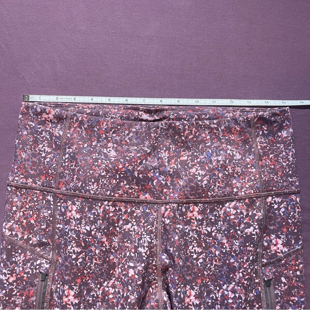 Athleta Rainier Printed Mesh Tight in Mauve/Brown Multi - Size 1X Leggings - Picture 5 of 8